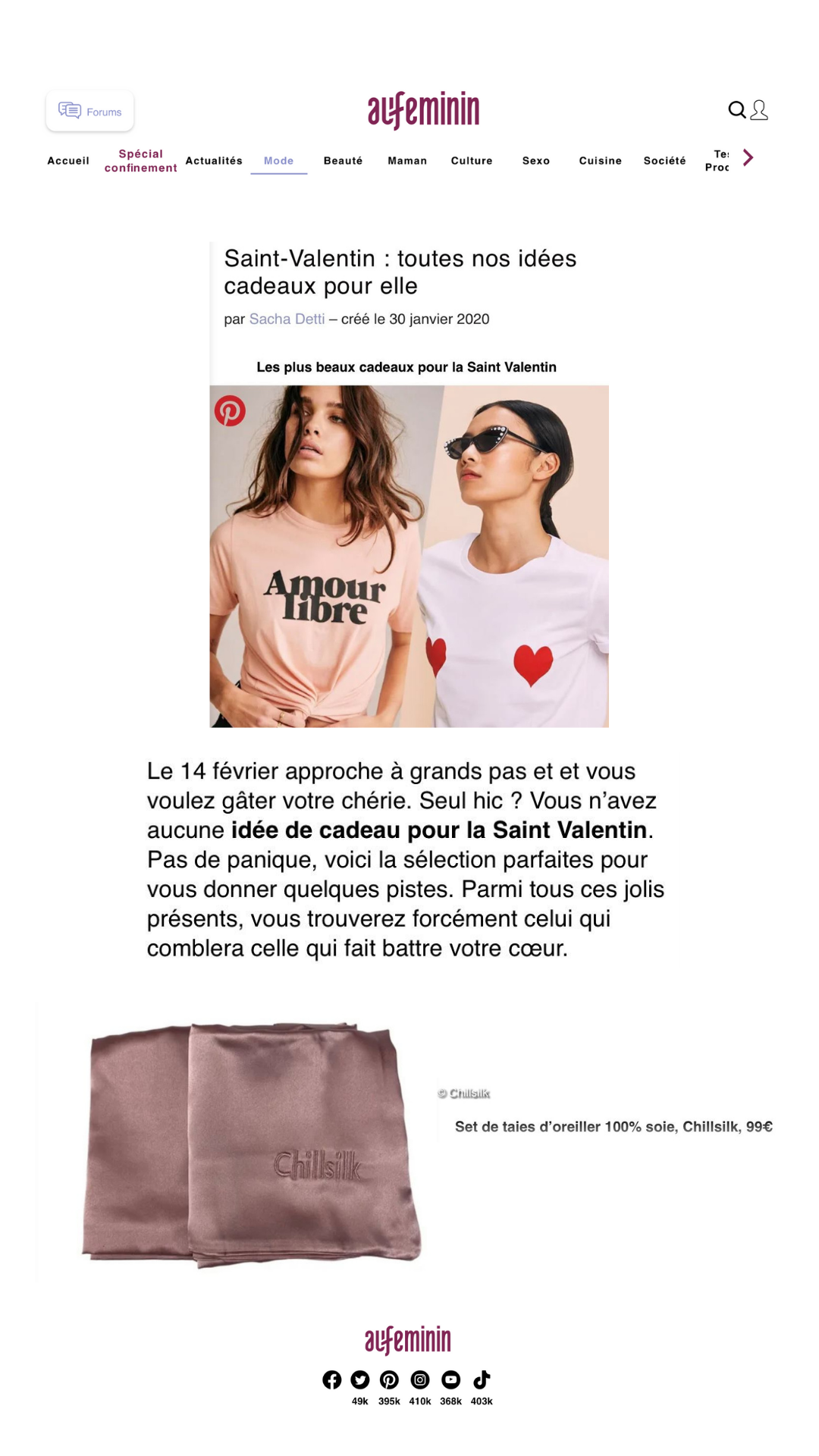 AU FÉMININ