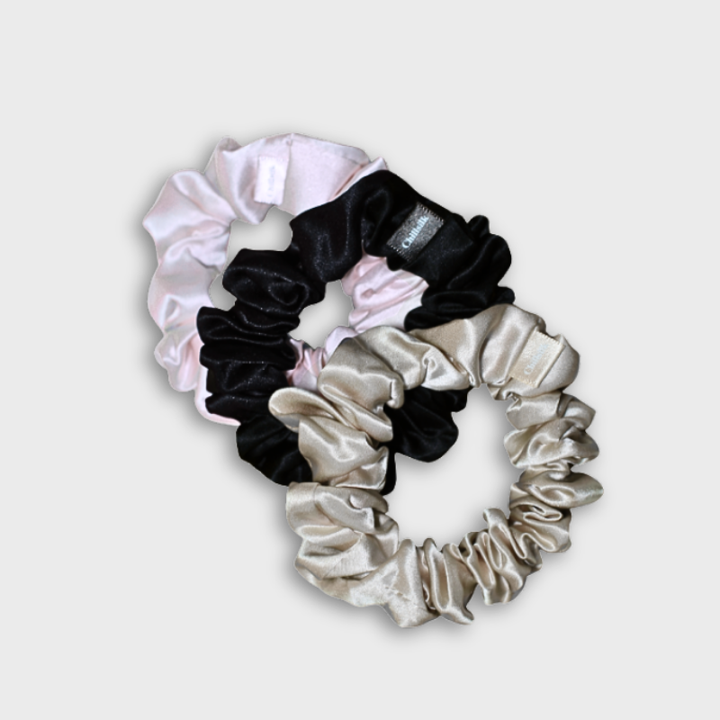 Trio de chouchous en soie Classiques