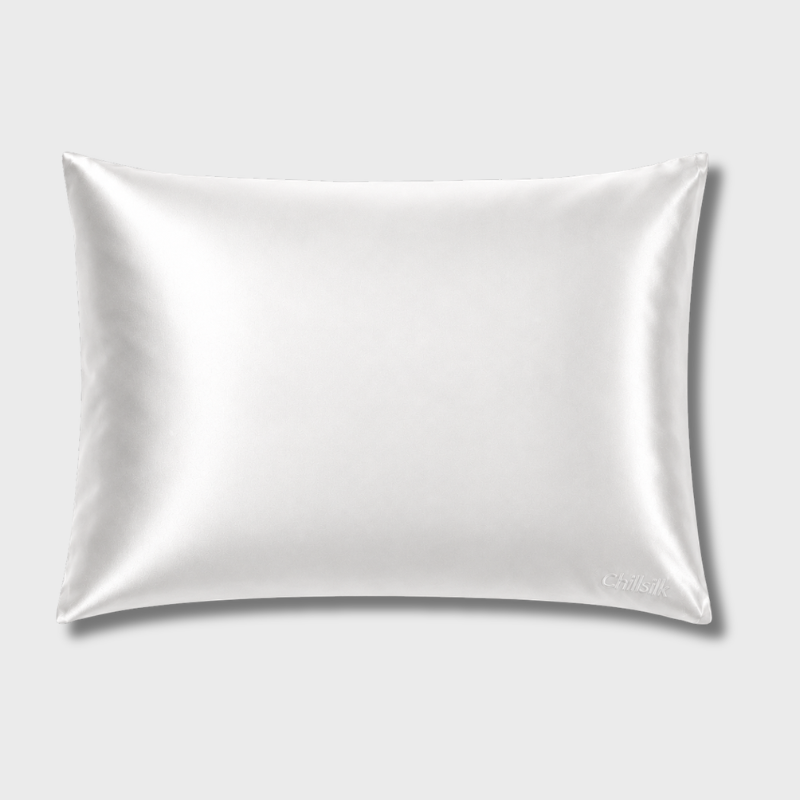 Taie d'oreiller en satin et microfibre