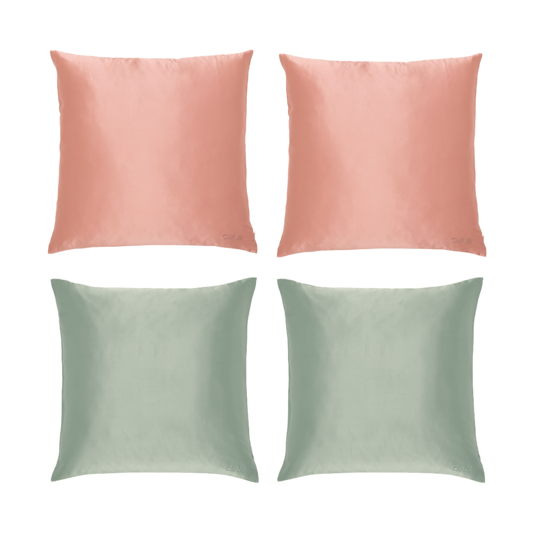 Pack 3 taies + 1 OFFERTE - en pure soie de mûrier