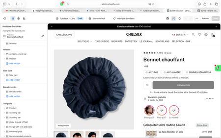 Chouchou classique en soie