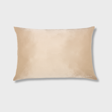 Taie d'oreiller en soie et microfibre