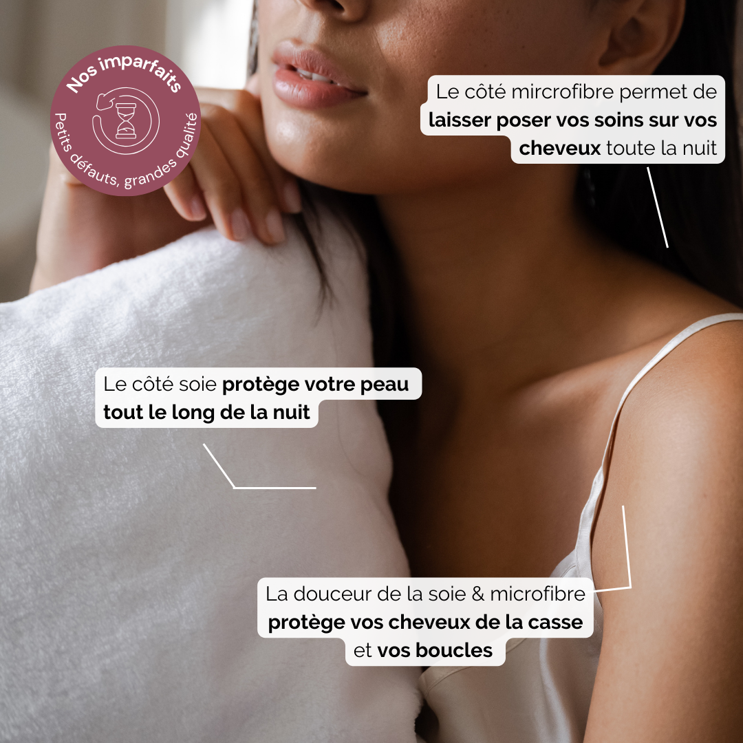 La Taie en satin & microfibre - Les imparfaits