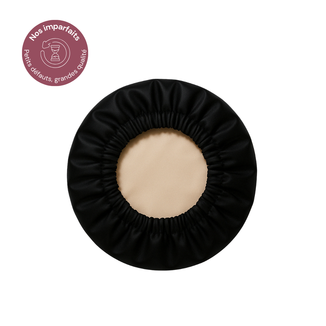 La charlotte en satin Noir et Beige - Les imparfaits