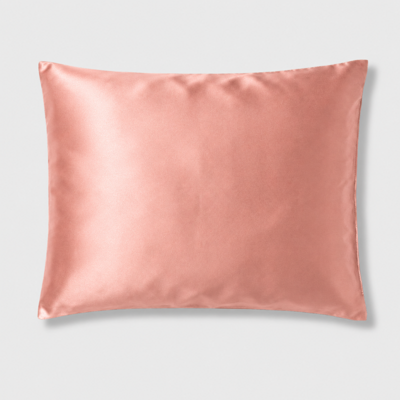 Taie d'oreiller en satin et microfibre