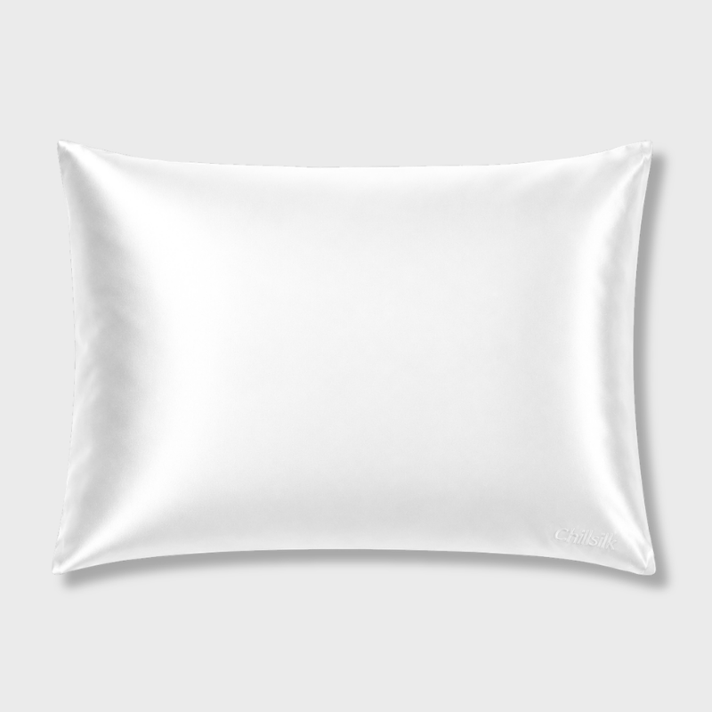Taie d'oreiller en soie et microfibre