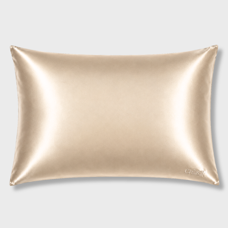 Taie d'oreiller en soie et microfibre